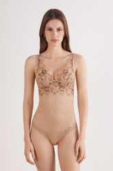 Lace Trimmed Bodysuit Summer Glow