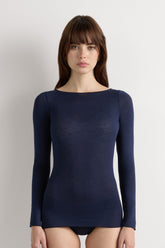 Boat Neck Cashmere Top Luxe Layering Essential