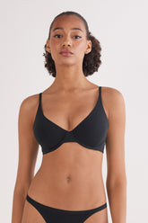 Soft Cotton Balconette Triangle Effect Bra