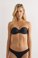 Silky Bandeau Bra with Detachable Straps