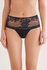 Lace High Waist Hipster Brazilian
