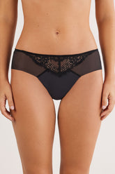Sheer Glamour Panties Soft Ruffled Tulle Lace Details