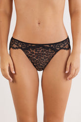 Wild Lace Panties Soft Animal Print