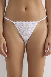 Delicate Lace String Thong