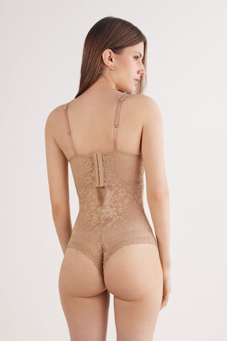 Lace Trimmed Bodysuit Summer Glow