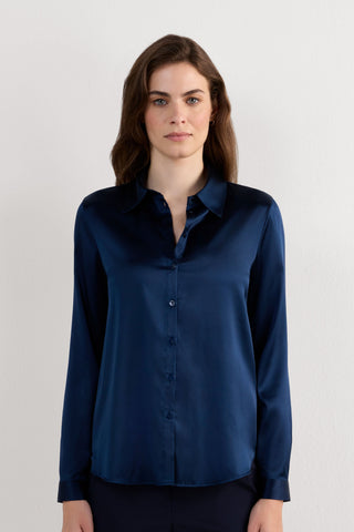 Effortless Silk Button Down Shirt