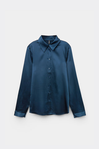 Effortless Silk Button Down Shirt