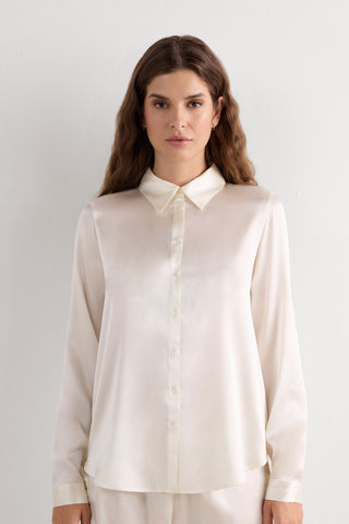 Effortless Silk Button Down Shirt