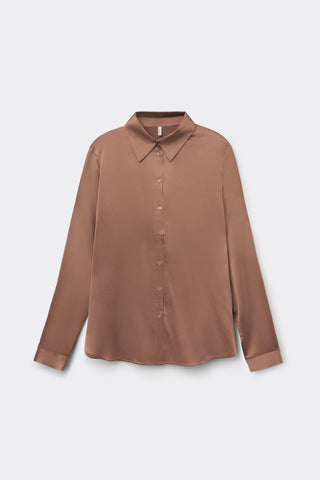 Effortless Silk Button Down Shirt