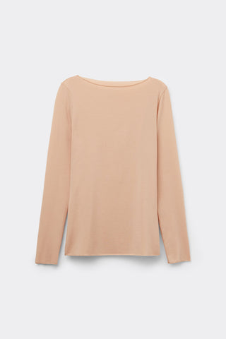 Soft Cotton Bateau Neck Top
