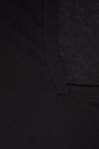 Softly Hugging V Neck Top In Lightweight Fabric