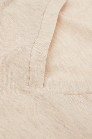 Softly Hugging V Neck Top In Lightweight Fabric