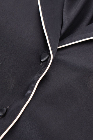 Silk Satin Jacket Menswear Inspired Elegance