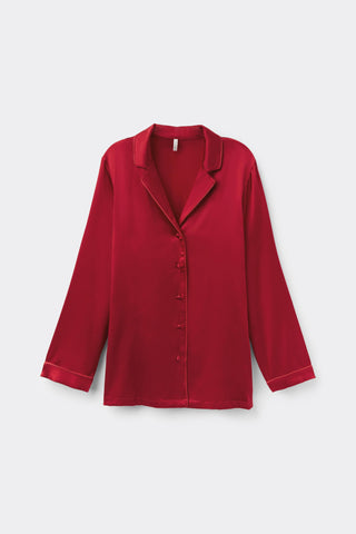 Silk Satin Jacket Menswear Inspired Elegance