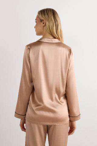 Silk Satin Jacket Menswear Inspired Elegance