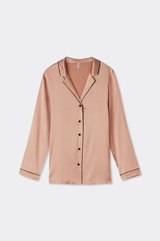 Silk Satin Jacket Menswear Inspired Elegance