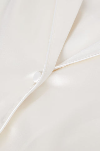 Silk Satin Jacket Menswear Inspired Elegance