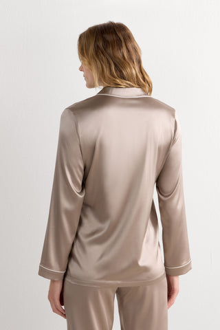 Silk Satin Jacket Menswear Inspired Elegance