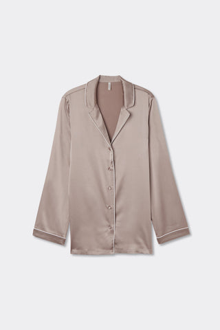 Silk Satin Jacket Menswear Inspired Elegance