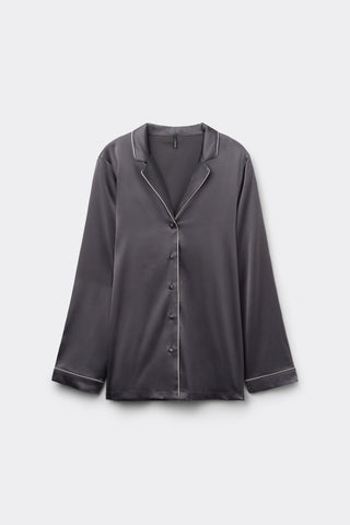 Silk Satin Jacket Menswear Inspired Elegance