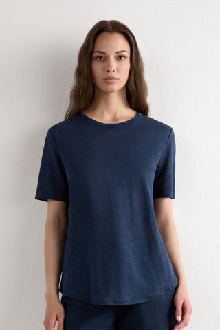 Effortless Linen Short Sleeve Top