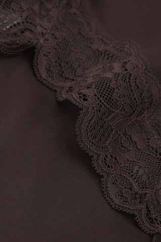 Silk Slip with Delicate Lace Insert