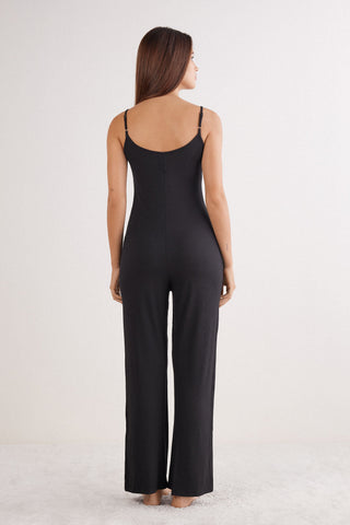 Soft Ribbed Jumpsuit For Everyday Elegance
