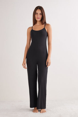 Soft Ribbed Jumpsuit For Everyday Elegance