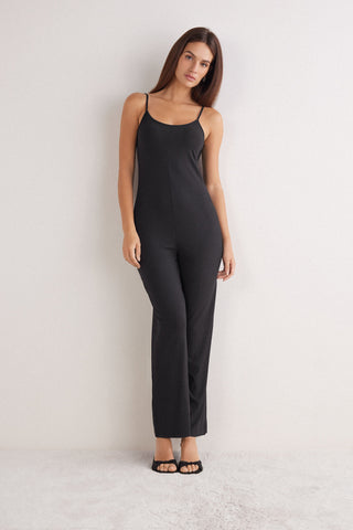 Soft Ribbed Jumpsuit For Everyday Elegance