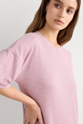 Soft Ribbed Modal Nightshirt