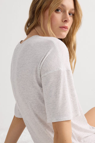 Soft Ribbed Modal Nightshirt