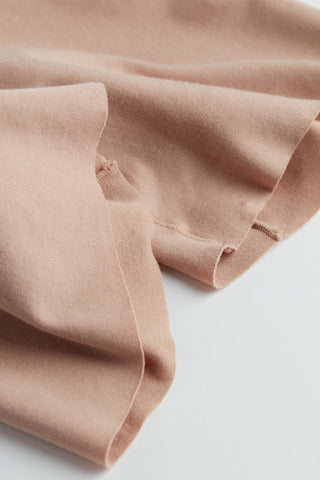 Raw Edge Seamless Cotton Shorts