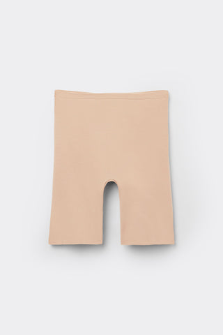 Raw Edge Seamless Cotton Shorts