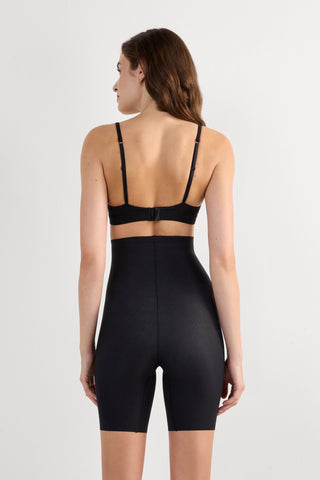 High Waist Cotton Shorts Light Shaping Effect