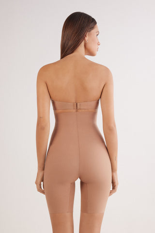 High Waist Cotton Shorts Light Shaping Effect