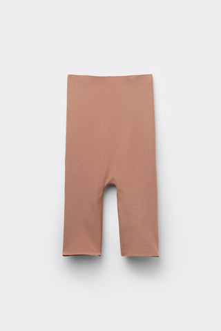 High Waist Cotton Shorts Light Shaping Effect