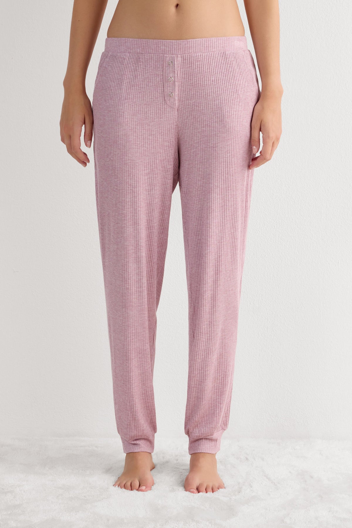 Soft Ribbed Modal Pants