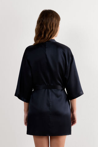 Silk Kimono Elegant Lace Up Sleeves