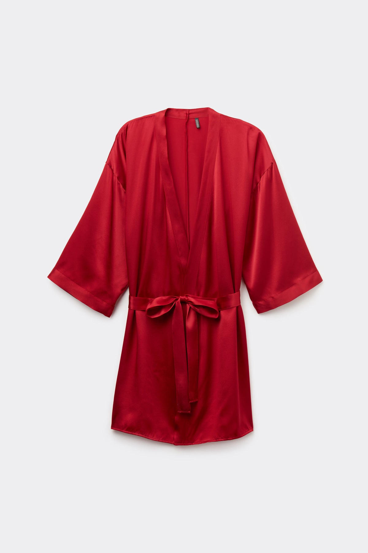 Silk Kimono Elegant Lace Up Sleeves