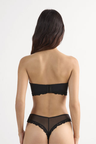 Floral Lace Bandeau Bra Elegant and Feminine