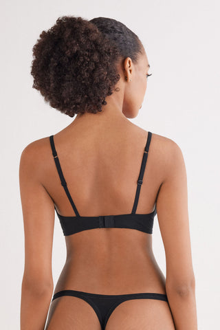 Soft Cotton Balconette Triangle Effect Bra