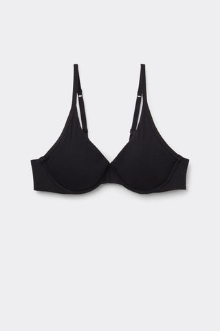 Soft Cotton Balconette Triangle Effect Bra