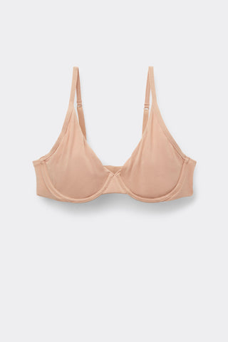 Soft Cotton Balconette Triangle Effect Bra