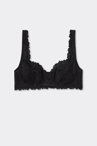 Floral Lace Balconette Bra