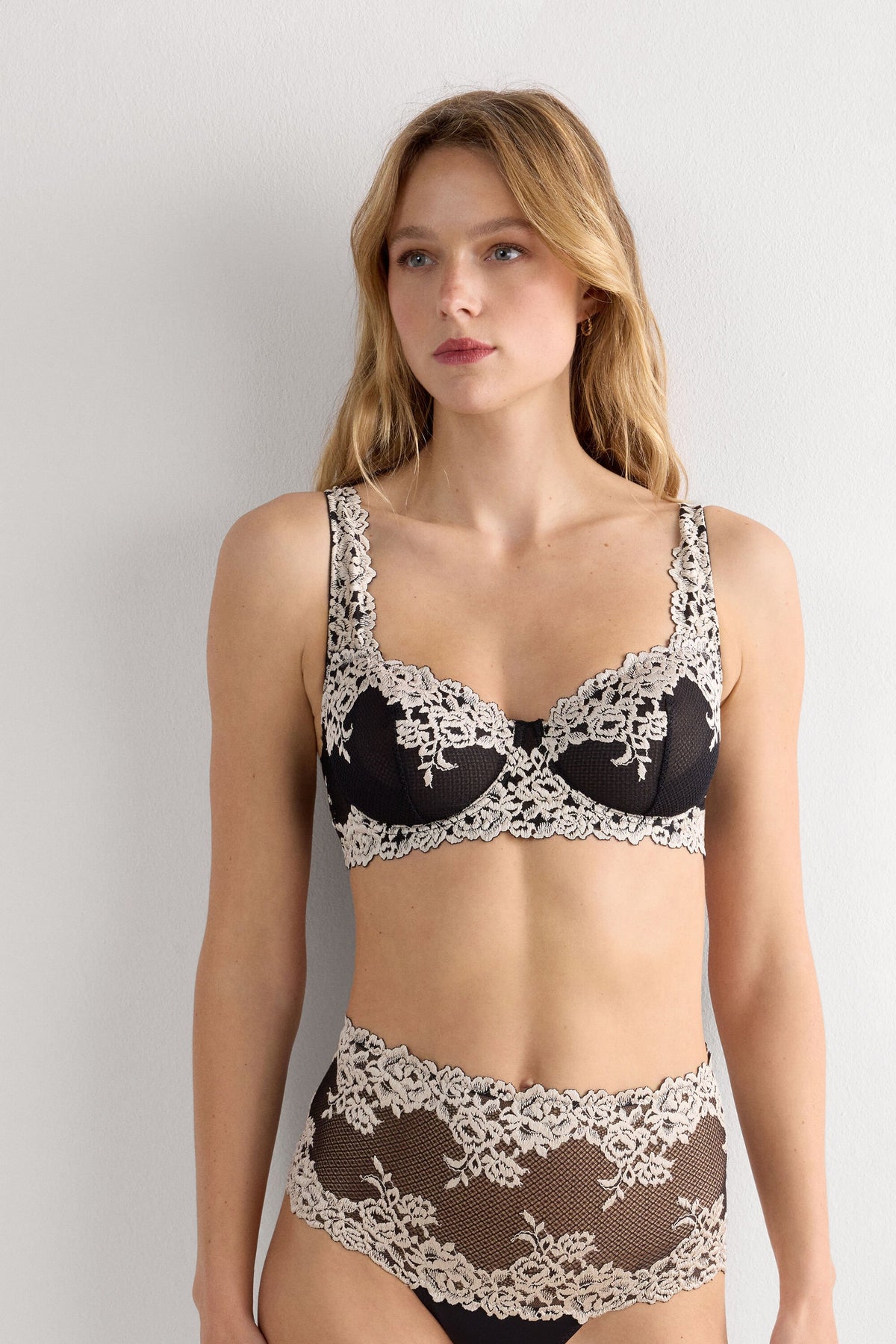Floral Lace Balconette Bra