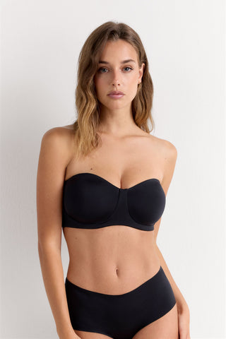 Bandeau Balconette Bra in Ultralight Microfiber