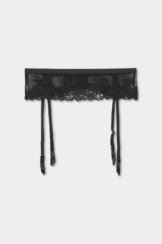 Flower Lace Garter Belt Feminine Silhouette