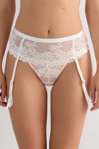Flower Lace Garter Belt Feminine Silhouette