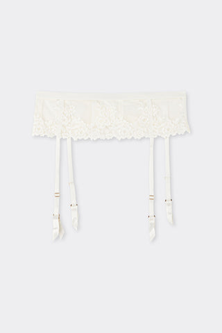 Flower Lace Garter Belt Feminine Silhouette