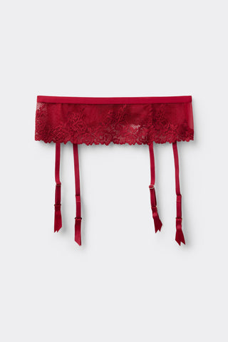 Flower Lace Garter Belt Feminine Silhouette